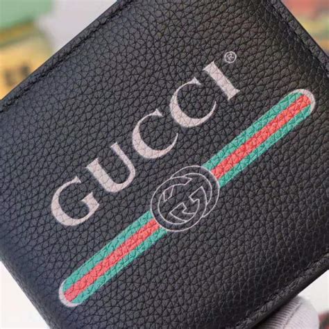 gucci print wallets for men|gucci card wallet men's.